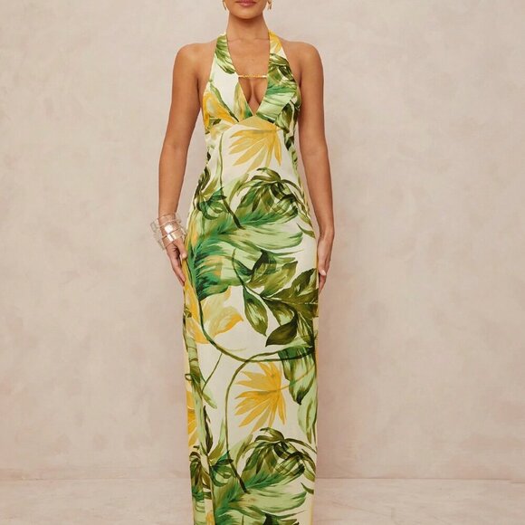 White Boho Women's Beach Vacation High-End Dress - Picture 6 of 7